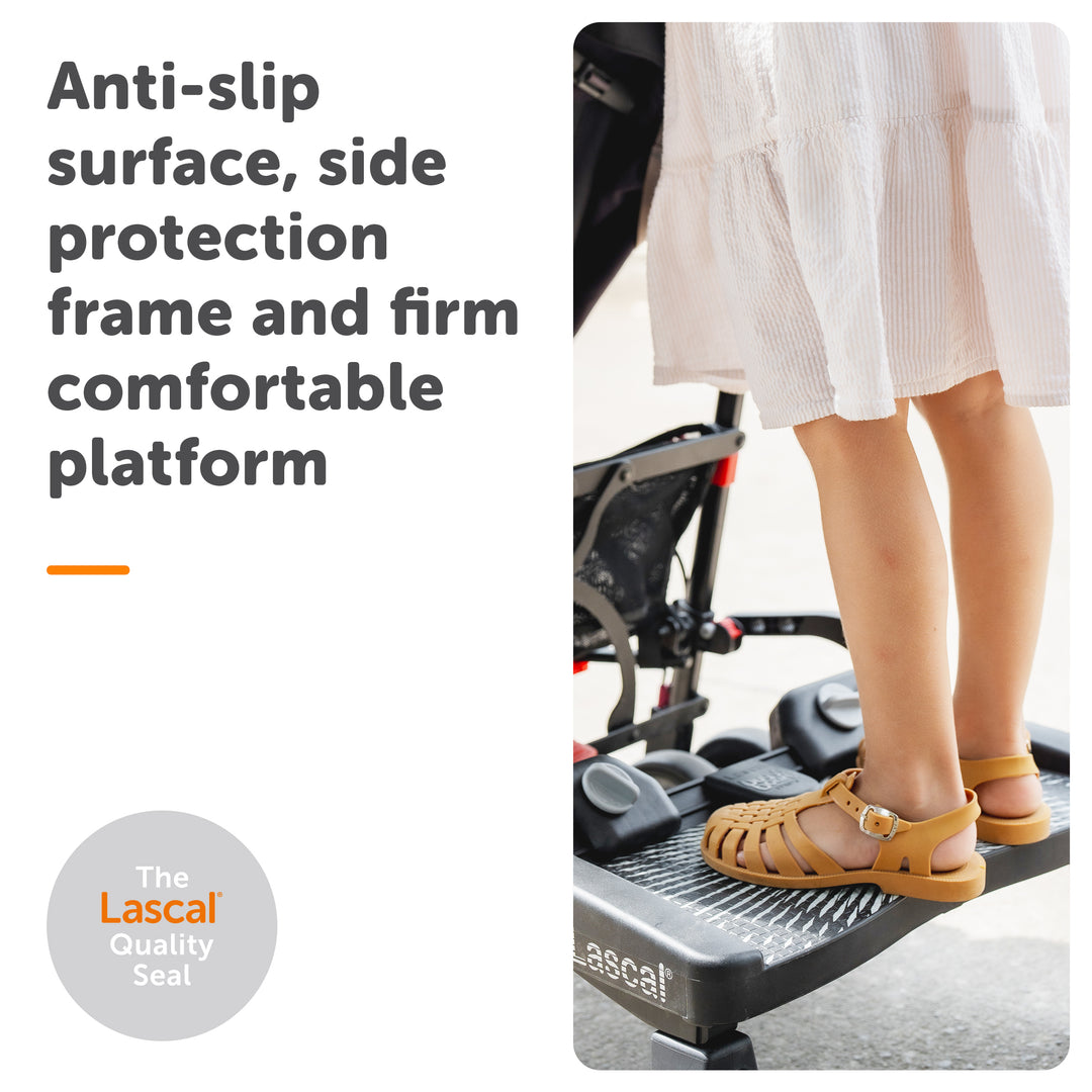 BUNDLE: Lascal BuggyBoard® Maxi Designer - Black Croc + Saddle in Grey